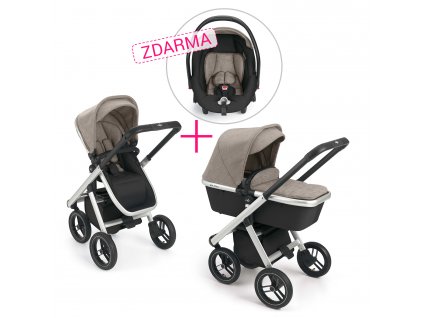 Kombinovaný kočárek NEONATO Puro + autosedačka Puro ZDARMA, Col.53A 2020 + rukávník zdarma