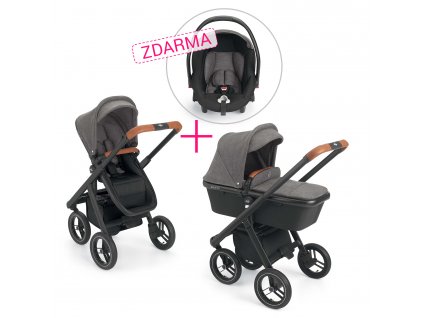 Kombinovaný kočárek NEONATO Puro + autosedačka Puro ZDARMA,Col.46A 2020 + rukávník zdarma