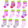 Kojenecké ponožky dívčí froté (0 až 6m), Pidilidi, PD507, holka (Velikost 0-6m, SizeAge 0-6m)