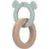 Lässig BABIES Teether Ring 2in1 Wood/Silikone Little Chums dog