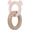Lässig BABIES Teether Ring 2in1 Wood/Silikone Little Chums mouse