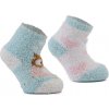 ponožky dívčí FLUFFY s protiskluzem - 2pack, Pidilidi, PD0147-01, holka (Velikost 2-3y)