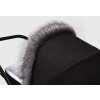 Jasmine Kožešinový límec na kočárek - černá/šedá 2025