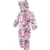 overal zimní dívčí s kožíškem, Pidilidi, PD1129-01, růžová (Velikost 80, SizeAge 1rok)