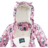 overal zimní dívčí s kožíškem, Pidilidi, PD1129-01, růžová (Velikost 80, SizeAge 1rok)