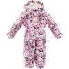 overal zimní dívčí s kožíškem, Pidilidi, PD1129-01, růžová (Velikost 80, SizeAge 1rok)