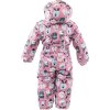 overal zimní dívčí s kožíškem, Pidilidi, PD1129-01, růžová (Velikost 80, SizeAge 1rok)