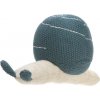 Lässig BABIES Knitted Toy with Rattle 2022 Garden Explorer snail blue