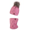 Set pletená čepice s BAMBULÍ a nákrčník Outlast ® - levandulová Velikost: 5 | 49-53 cm