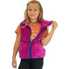 vesta dívčí chlupatá se stojáčkem, Pidilidi, PD1140-07, fuchsia (SizeAge 2/3let, Velikost 86/92)
