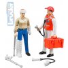 BRUDER 62710 Set zdravotnický záchranář 2 figurky s doplňky 1:16 plast