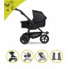 Akční set TFK Mono2 combi pushchair - air wheel black 2024