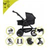 Akční set TFK Mono2 combi pushchair - air wheel  black  2024 + autosedačka Joie v ceně