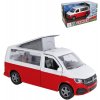 KIDS GLOBE Auto dodávka Volkswagen Camper 14cm zpětný chod kovový model