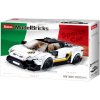 SLUBAN Model Bricks Auto bílý italský sporťák 276 dílků + 2 figurky STAVEBNICE