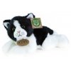 PLYŠ Kočka černo-bílá 23cm ležící Eco-Friendly *PLYŠOVÉ HRAČKY*