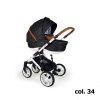 Kombinovaný kočárek Firkon Vesta č.34 černá melange /kaštanová hnědá 2026  + rukávník zdarma