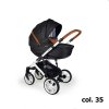 Kombinovaný kočárek Firkon Vesta č.35 černá melange /kaštanová hnědá 2026  + rukávník zdarma