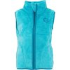 vesta dětská chlupatá se stojáčkem, Pidilidi, PD1140-15, tyrkysová 2024 (Velikost 86/92, SizeAge 18-24m)