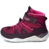 dětské zimní barefootové boty s membránou BUGGA CHRIS Burgundy B00190-16 (Velikost 27)