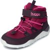 dětské zimní barefootové boty s membránou BUGGA CHRIS Burgundy B00190-16 (Velikost 27)