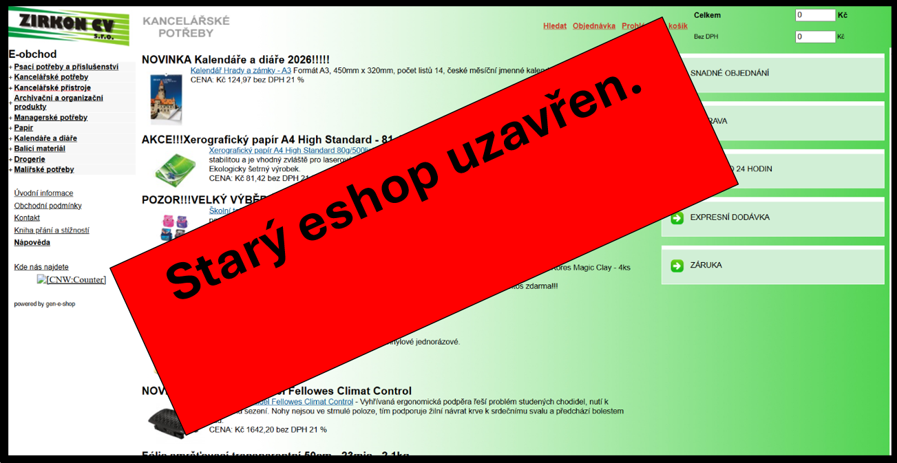 Starý eshop