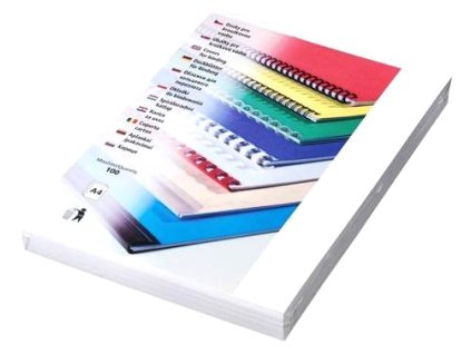 11211 desky pro krouzkovou vazbu a4 chromo bile