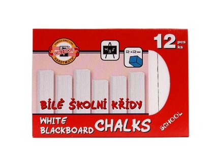 12039 kridy skolni bile 12ks