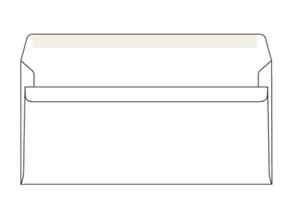 12669 postovni obalka dl na doklady samolepici 100ks