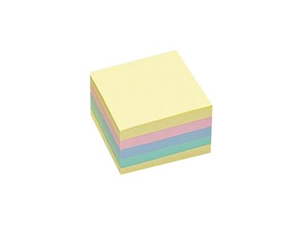 13173 samolepici blocek 75mm x 75mm 5barev pastel