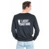 UNISEX SWEATSHIRT BLACK LUCKY BASTARD