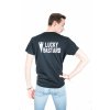 BLACK MEN T-SHIRT LUCKY BASTARD