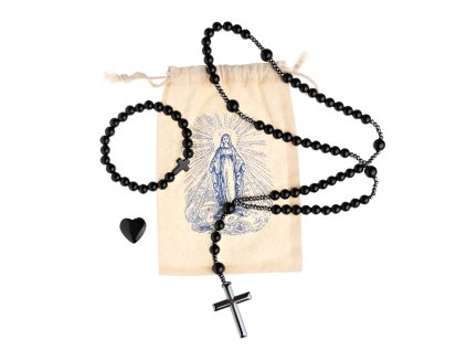 Set troch milostí – lesklý čierny obsidián