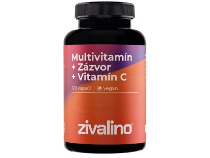Multivitamín so zázvorom a s vitamínom C (120 kapsúl) – zivalino Komplexná imunita