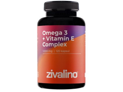 Omega 3 s vitamínom E Complex (120 kapsúl)– zivalino Ochrana srdca a mozgu