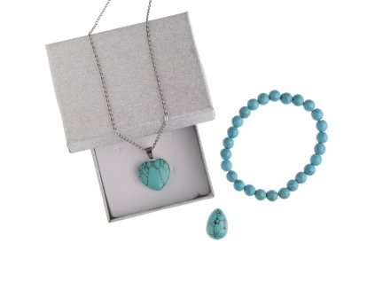 Sila kameňov – darčekový set svetlomodrý tyrkys