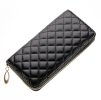 Dámska veľká čierna peňaženka
