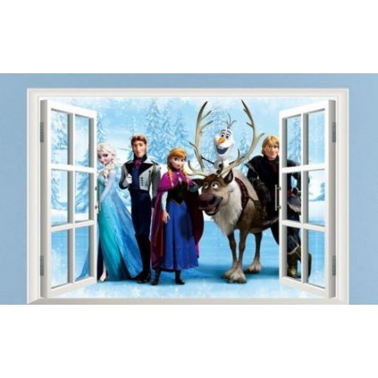 samolepka Okno Ledové království Frozen