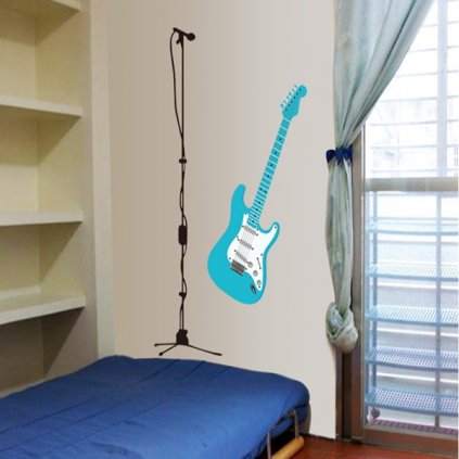 Samolepka na zeď Elektrická kytara