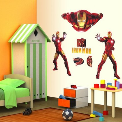 3D Samolepka na zeď Iron Man