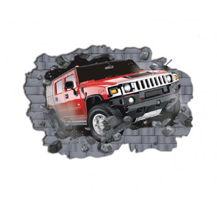 Samolepka na zeď Auto Hummer
