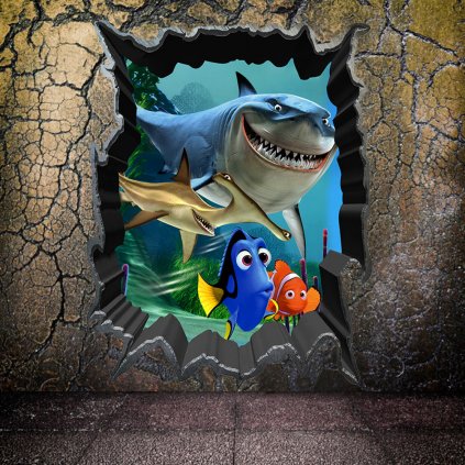 Samolepka Hledá se Nemo a Dory