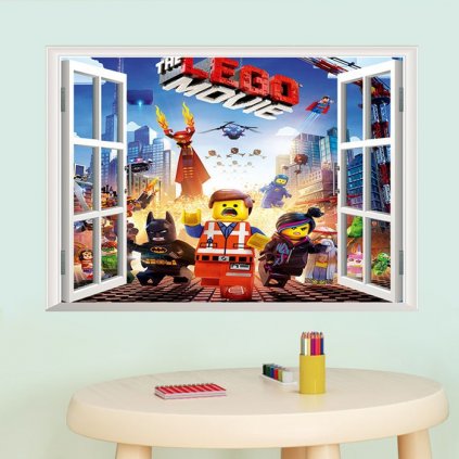 Samolepka na zeď Lego příběh