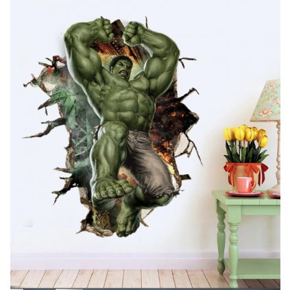 Samolepka na zeď Silný Hulk z Avengers