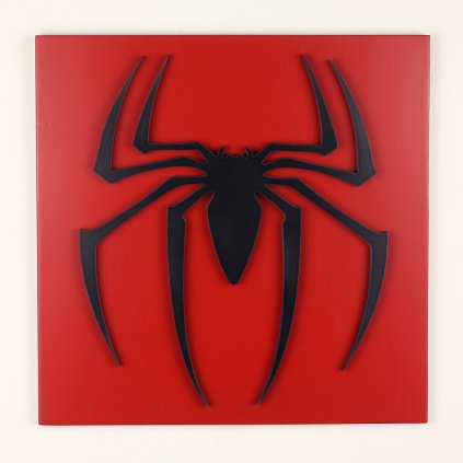 3D dřevěná nástěnná dekorace znak Spiderman