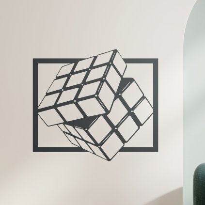 Samolepka na zeď Rubikova kostka