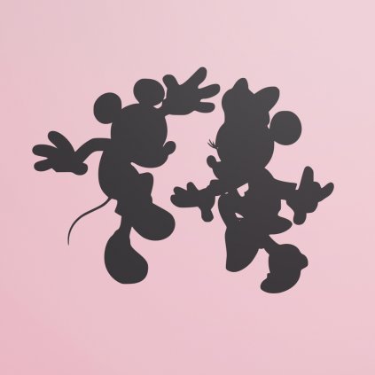 Samolepka na zeď Mickey a Minnie tančí