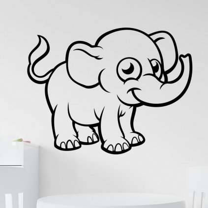 Samolepka Dětský sloník