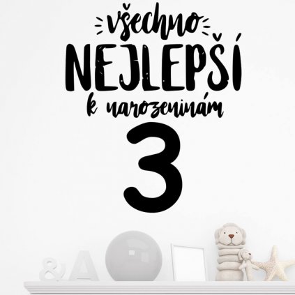 Samolepka Všechno nejlepší