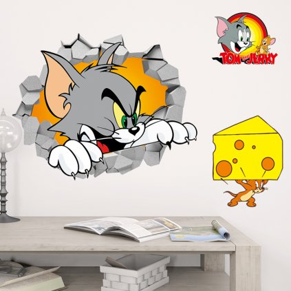 samolepka na zeď Tom a Jerry